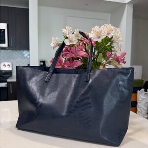 Elegant Navy Blue Tote Bag